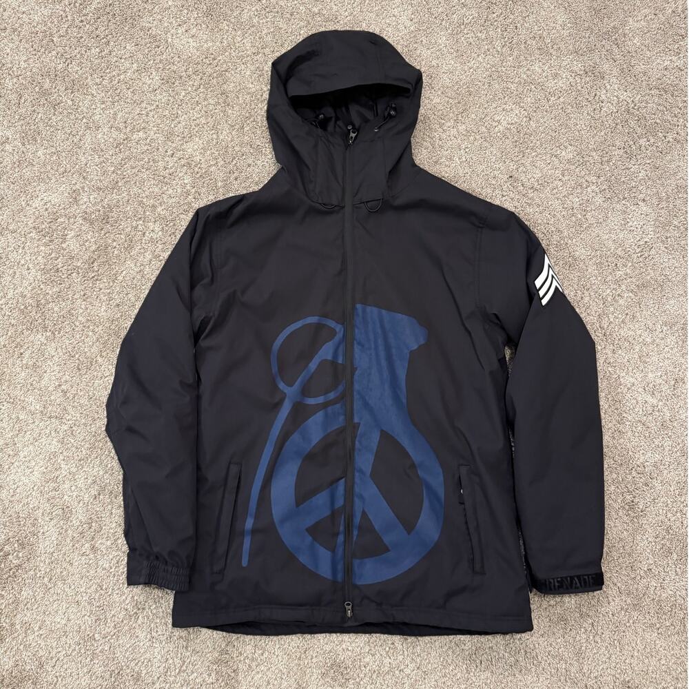 Grenade Men's Snowboarding Ski Jacket Black size Large